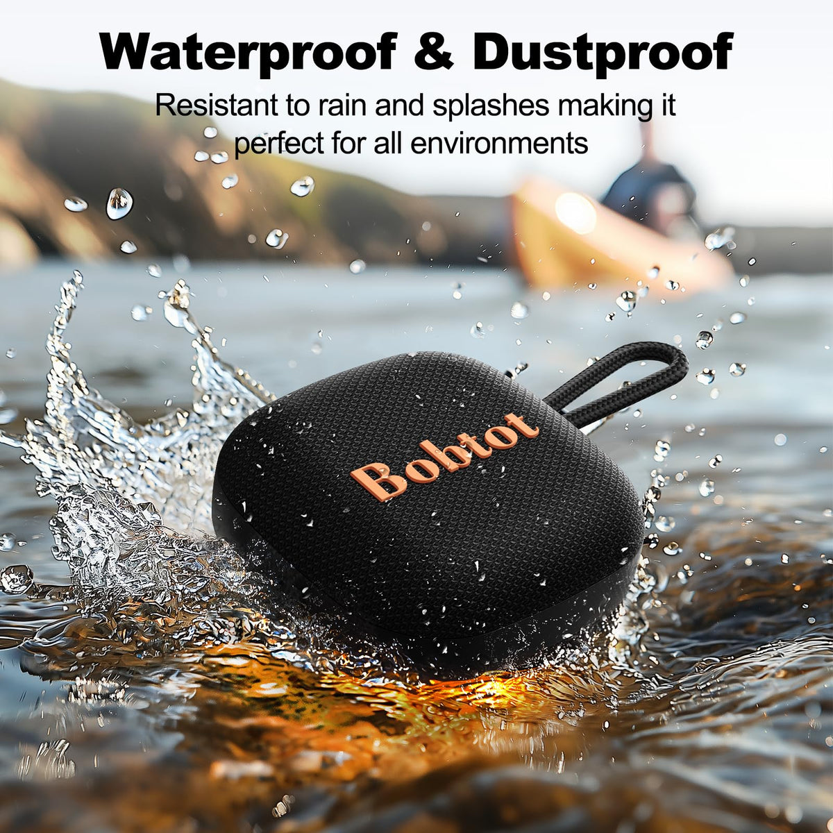 Portable Bluetooth Speaker IPX7 Black S184292