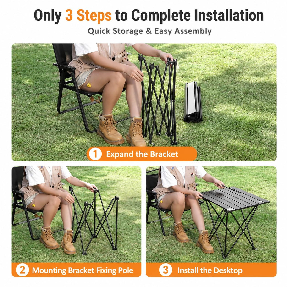 Folding Ultralight Aluminum Camping Table N889159