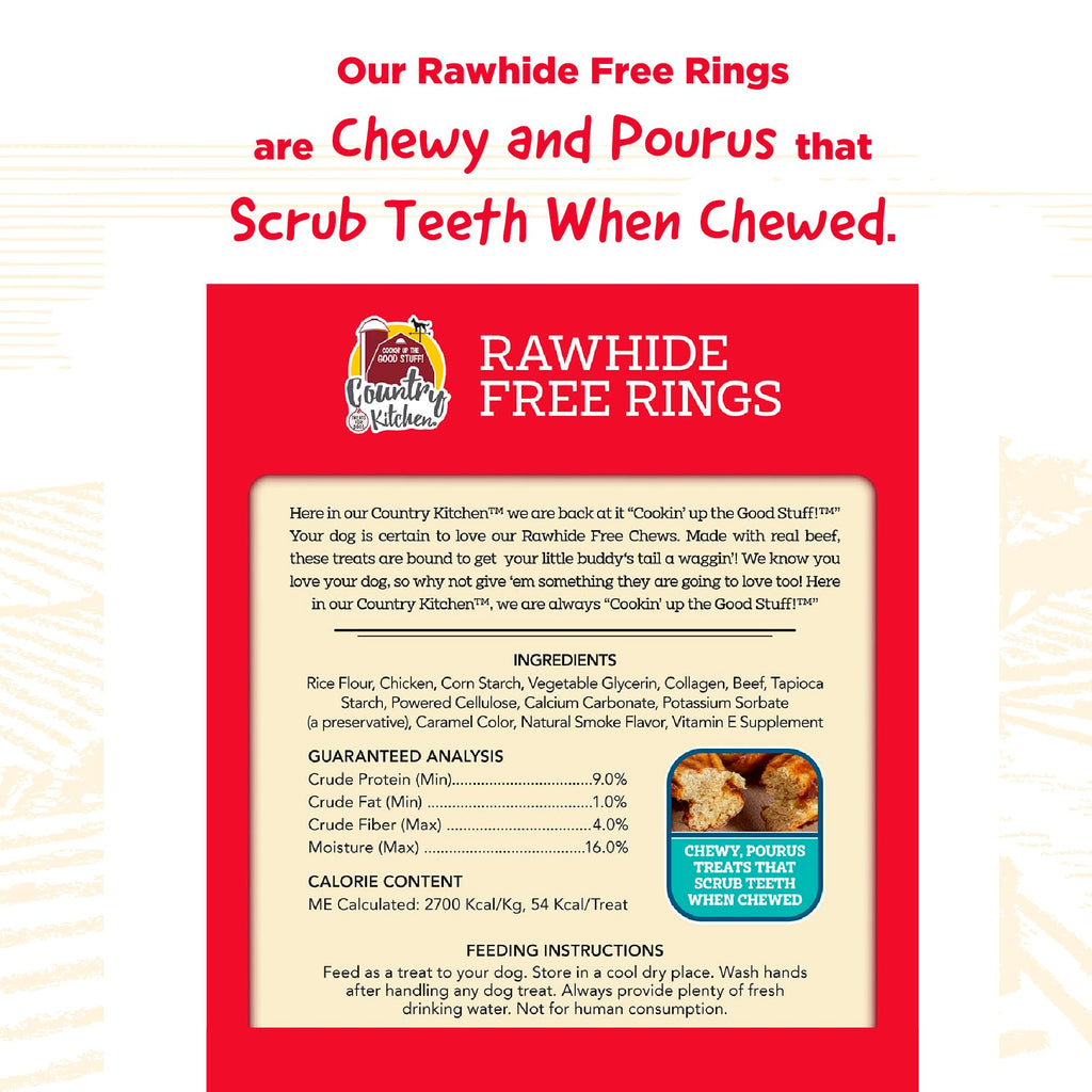 Beef Rings Dog Chews 7 Count K500