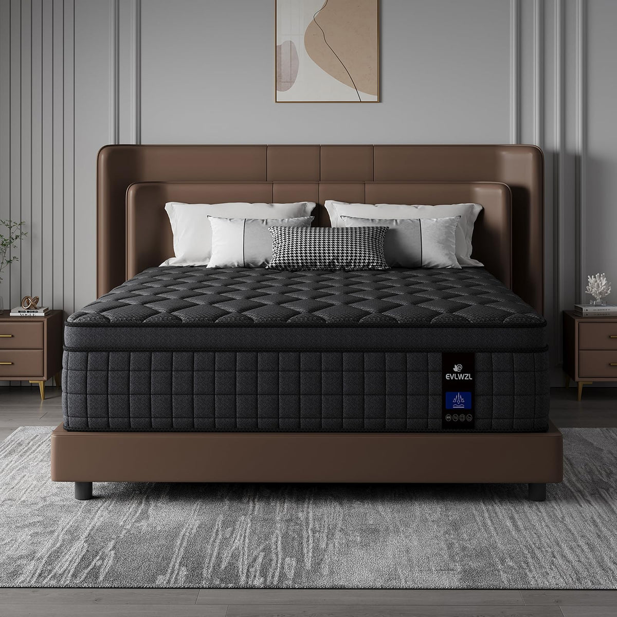 10 Inch Queen Hybrid Memory Foam Mattress J9028