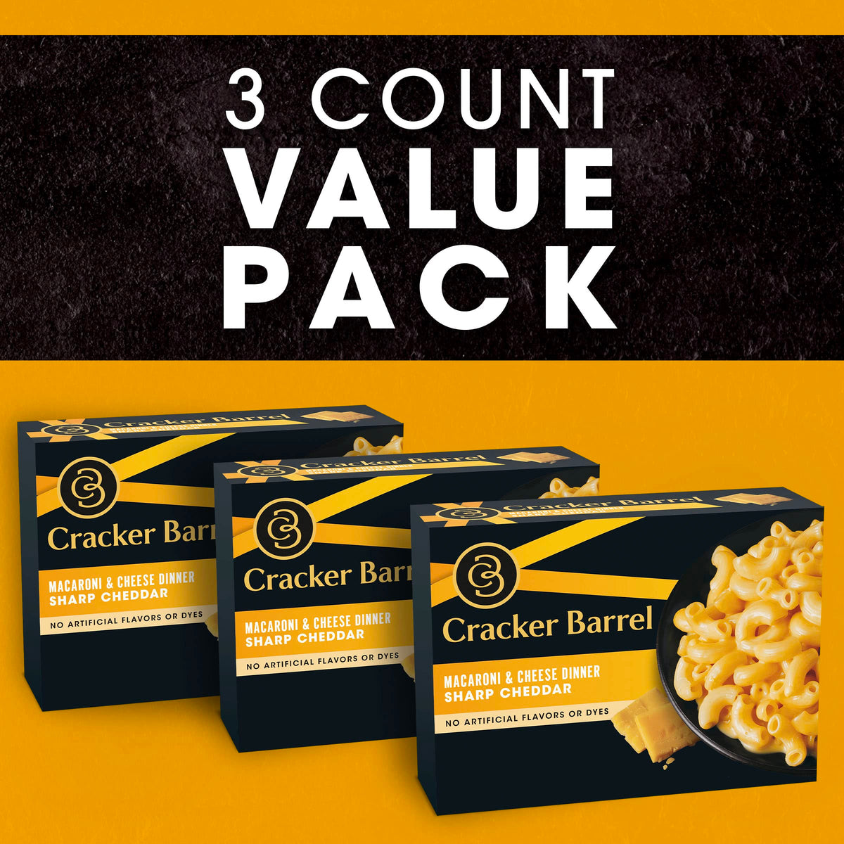 Sharp Cheddar Macaroni & Cheese Dinner 3 ct C531325