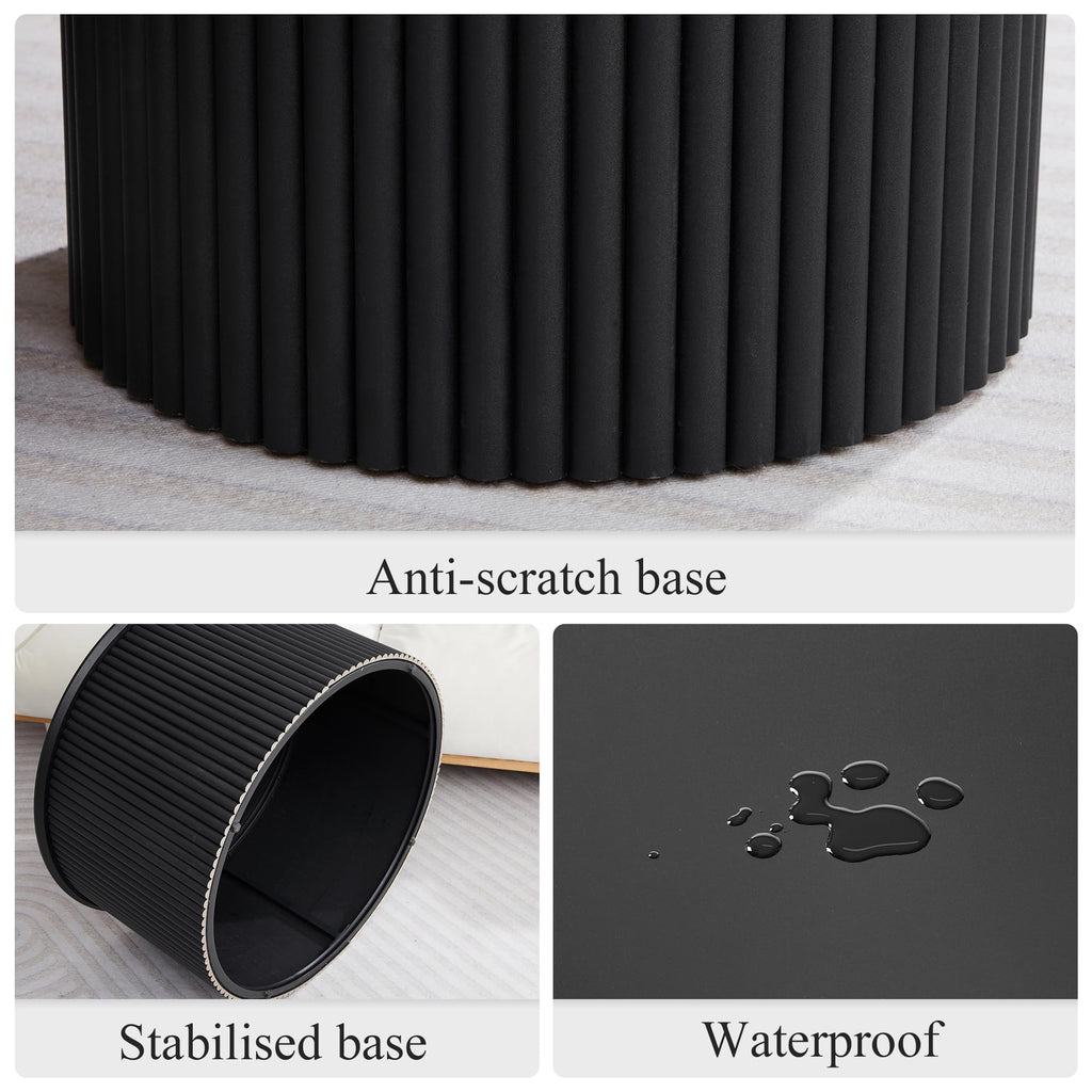 Fluted Round Nesting Coffee Table Set of 2 N858901
