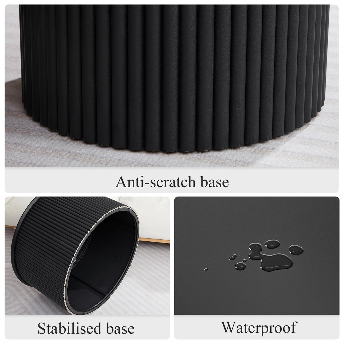 Fluted Round Nesting Coffee Table Set of 2 N858901
