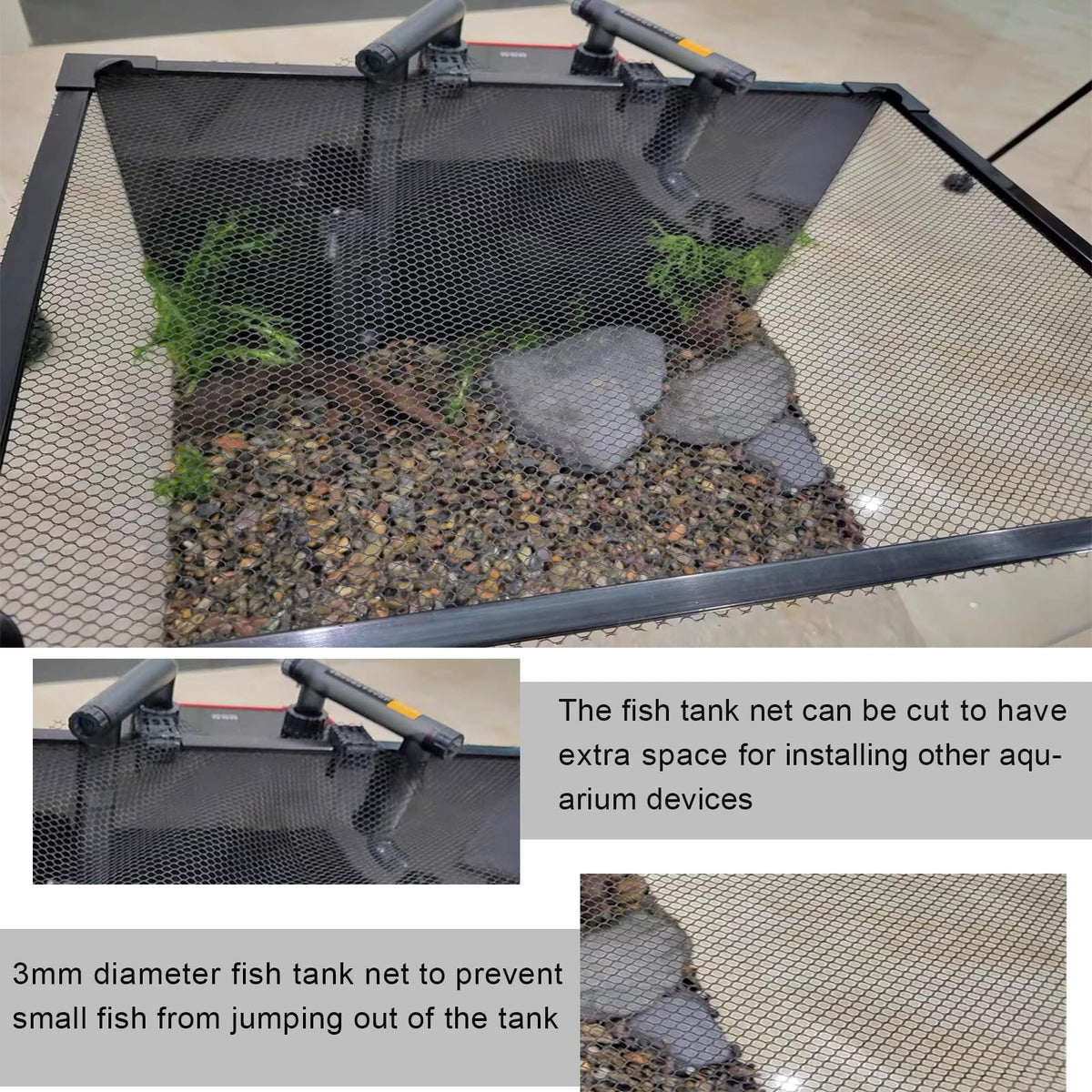 Magnetic Aquarium Anti-Jumping Net Cover D3610