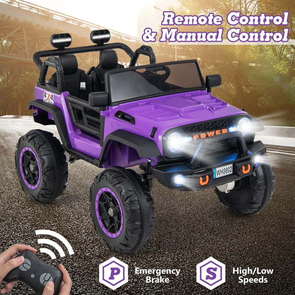 24V 2 Seater Kids' Electric Vehicle Truck with Remote Control S586408