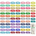 80 Pcs Dog Bowtie Flower Collar Adjustable W496305