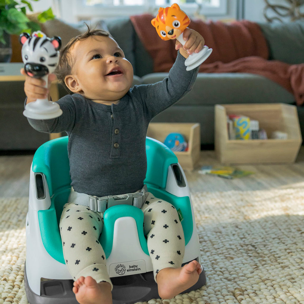 Booster Feeding & Floor Activity Seat with Self-Storing Tray B237